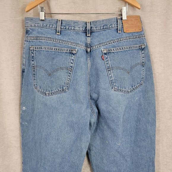 Levi's 550 Vintage Y2K Women's Plus Size 18 Relaxed Fit Tapered Leg Light Wash - Picture 5 of 13